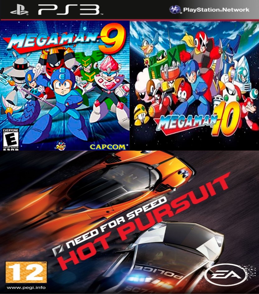Mega man 9 & 10 + NFS Hot Persuit