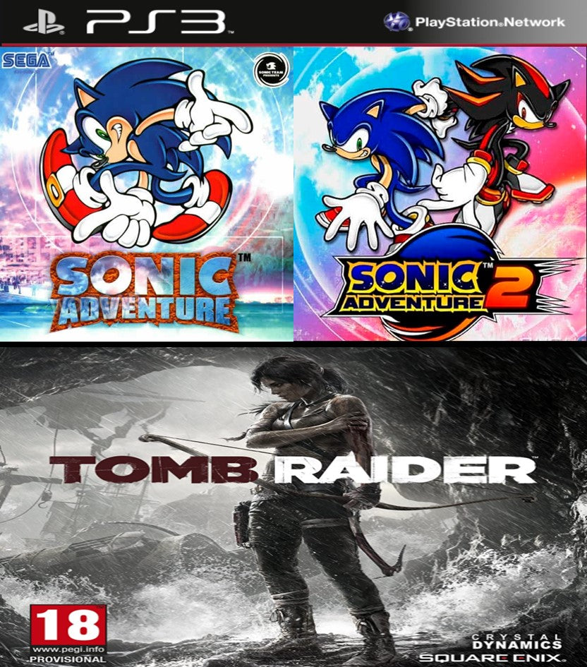 Sonic Adventure 1 + 2 + Tomb Raider