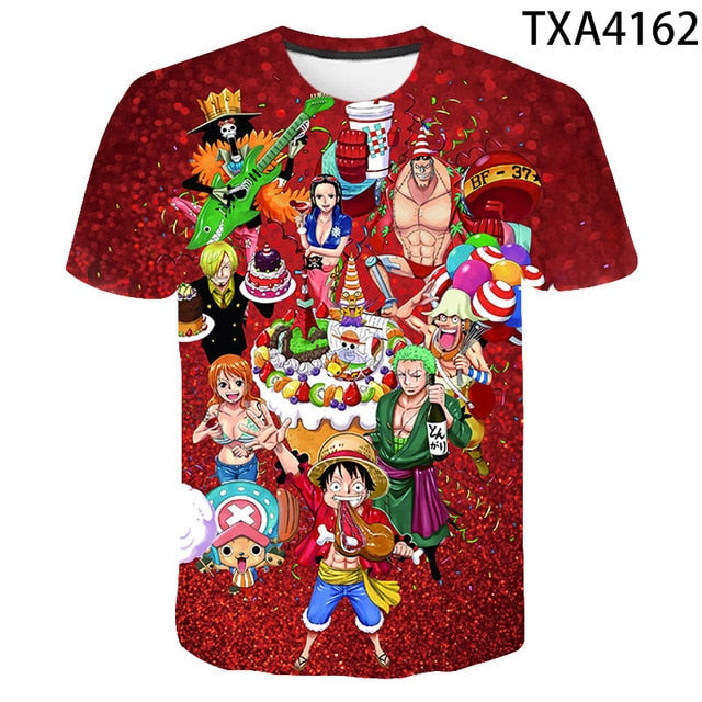 Diferentes Diseños Camisetas Anime: One Piece