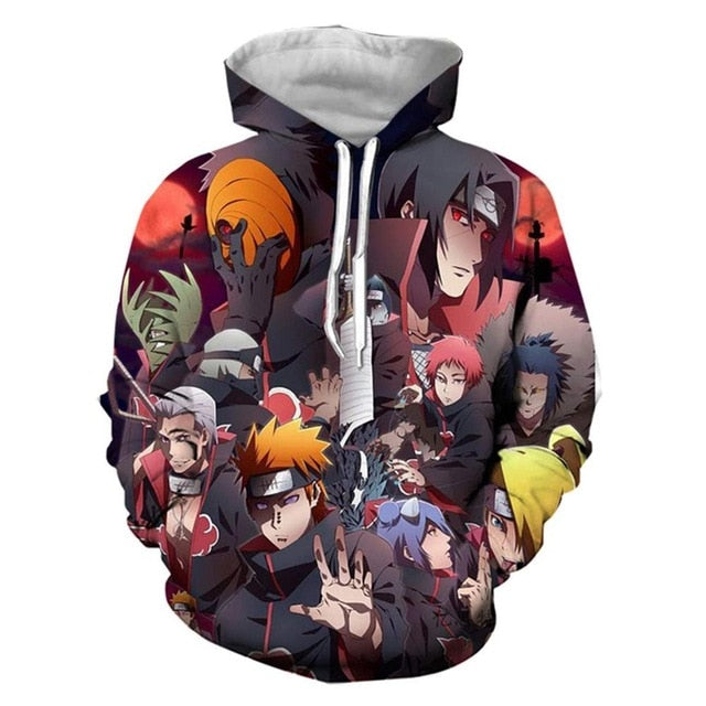 Diferentes Diseños Polerones Anime: Naruto Shippuden