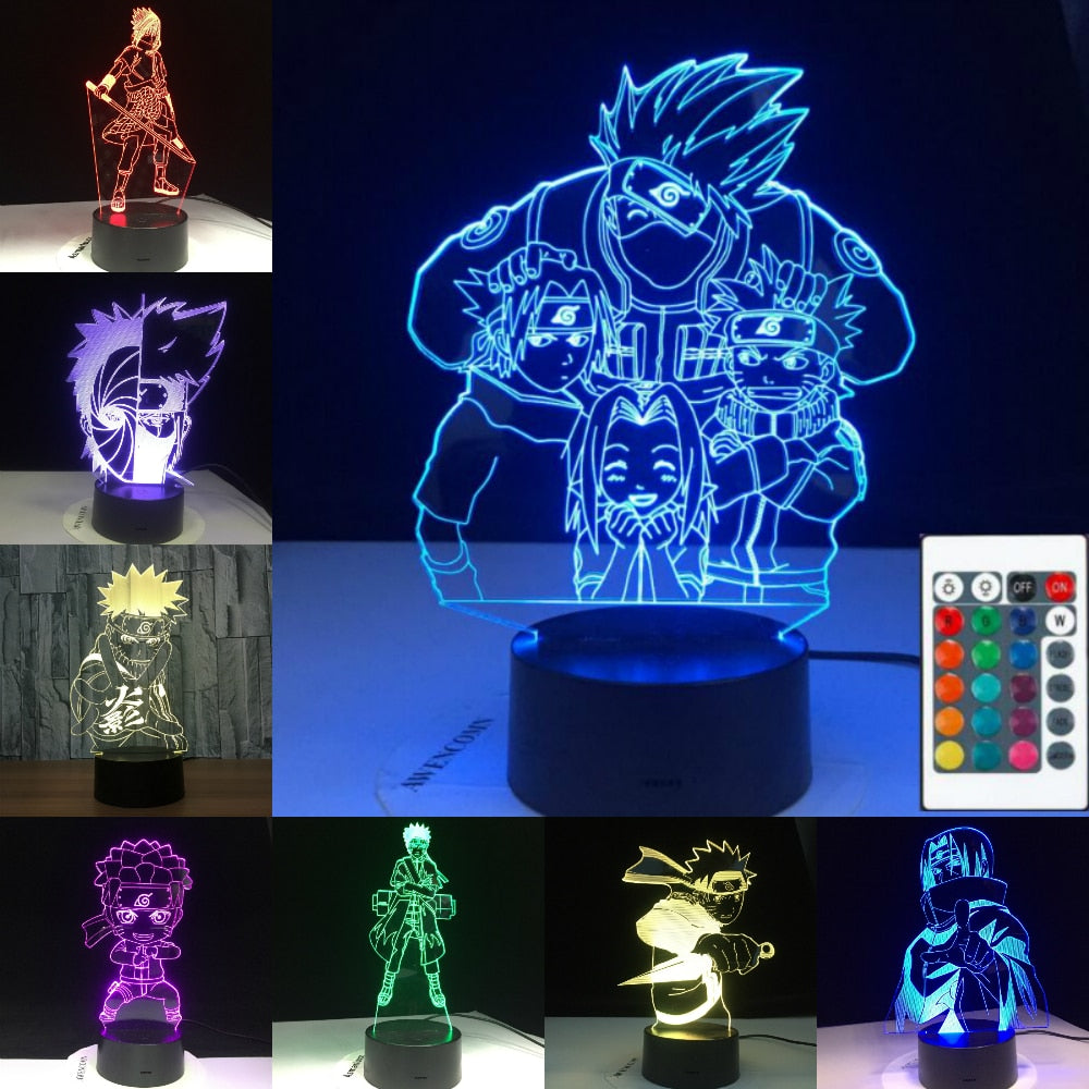 Diferentes Diseños Lampara Led Naruto Shippuden