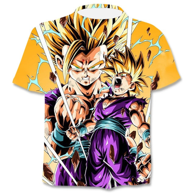 Diferentes Diseños Camisetas Anime: Dragon Ball