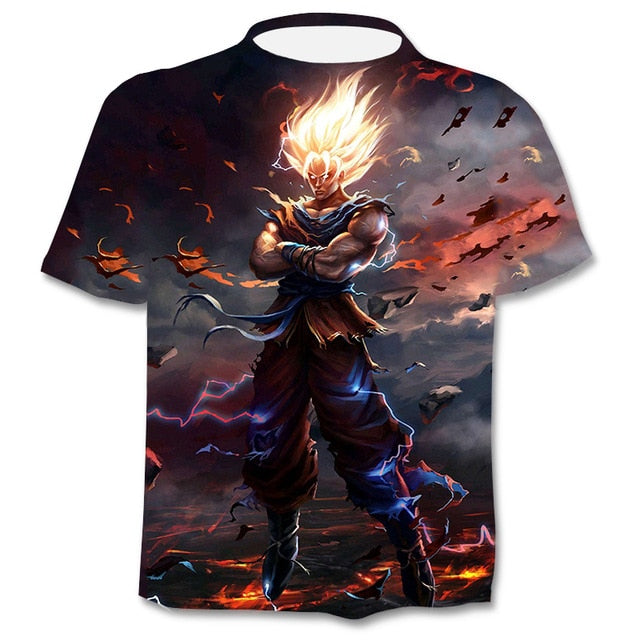 Diferentes Diseños Camisetas Anime: Dragon Ball
